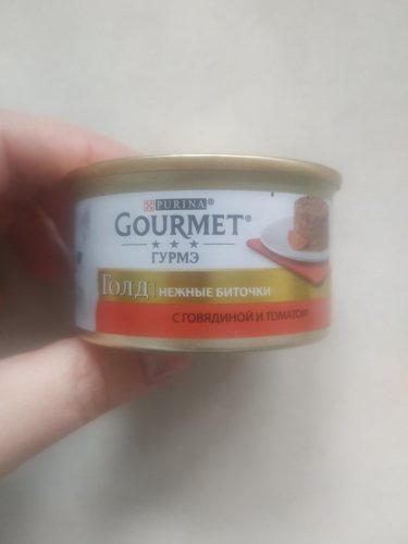Фото Консерви Gourmet Gold Нежные биточки с говядиной и томатами 85 г (7613035442474) від користувача Каріна Шкуріна