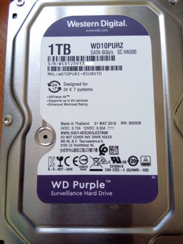 Фото Жорсткий диск WD Purple (WD10PURZ) від користувача Lion_E3