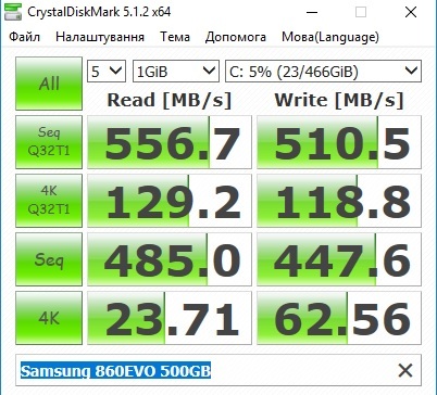 Фото SSD накопичувач Samsung 860 EVO 2.5 500 GB (MZ-76E500BW) від користувача Volander