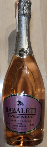 Фото Ігристе вино Bazaleti Вино ігристе  рожеве напівсолодке 11.5%, 750 мл (4867616022637) від користувача Serhii
