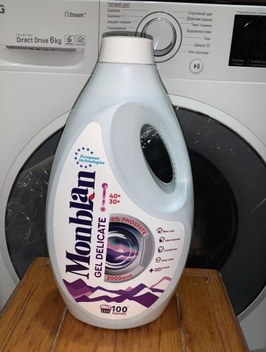 Фото Рідкий засіб для прання Monblan Гель для прання  Delicate 3 л (4820168433641) від користувача MarfaKobjucka