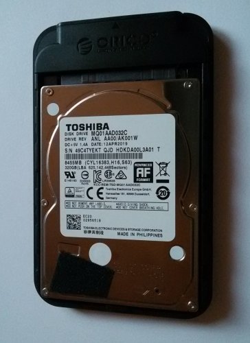 Фото Жорсткий диск Toshiba MQ01AADxxxC 320 GB (MQ01AAD032C) від користувача savaof
