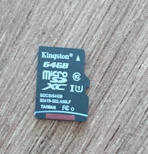 Фото Карта пам'яті Kingston 64 GB microSDXC Class 10 UHS-I Canvas Select SDCS/64GBSP від користувача nemesis