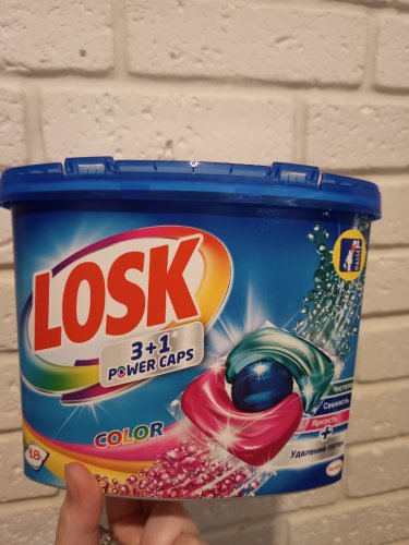 Фото Капсули для прання Losk Капсулы Трио Color 18 шт. (9000101426083) від користувача AnnLit