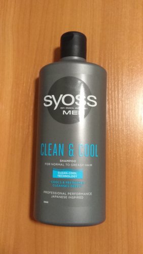 Фото  Syoss Шампунь  Men Clean & Cool с Ментолом для нормальных и жирных волос 440 мл (9000101277197) від користувача 