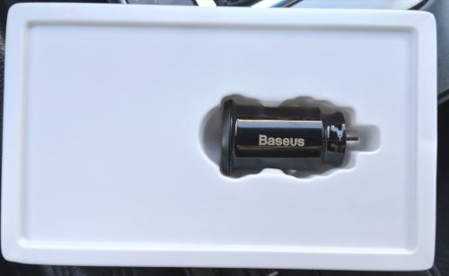 Фото Автомобільний зарядний пристрій Baseus Small Rice Grain Black (CCALL-ML01) від користувача vetos