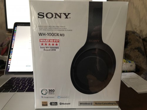 Фото Навушники з мікрофоном Sony Noise Cancelling Headphones Black (WH-1000XM3B) від користувача Aes