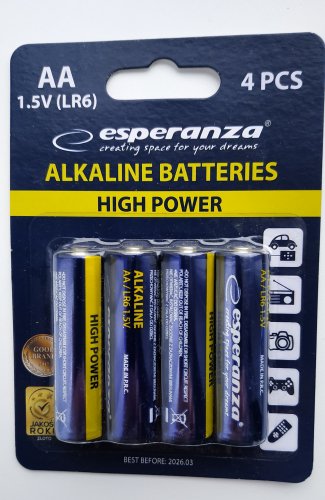 Фото Батарейка Esperanza AA bat Alkaline 4шт (EZB101) від користувача Styrman