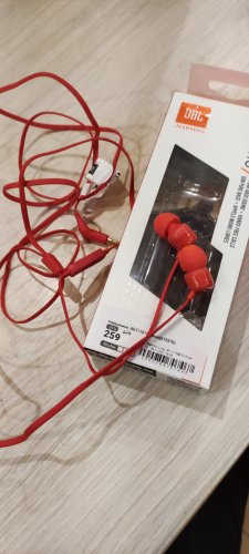 Фото Навушники з мікрофоном JBL Tune 110 Red (JBLT110RED) від користувача The Subscriber