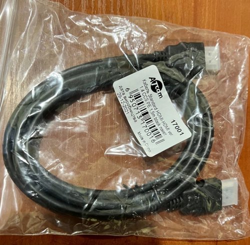 Фото Кабель ATcom HDMI 1.5m Black (17001) від користувача 