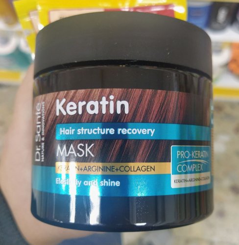 Фото маска Dr. Sante Маска для волос  Keratin 300 мл (4823015935473) від користувача Gouster