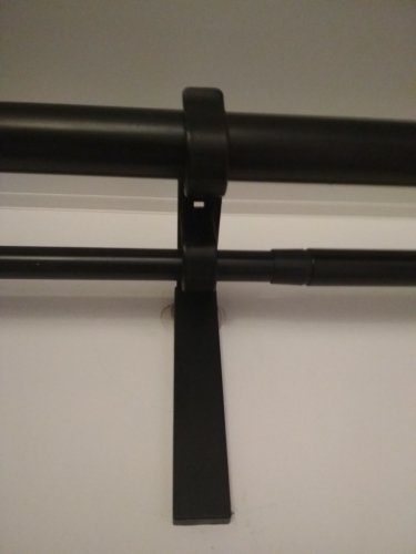 Фото Карниз IKEA RACKA / HUGAD Двойной гардинный карниз/комбинация, черный (699.292.47) від користувача Seem