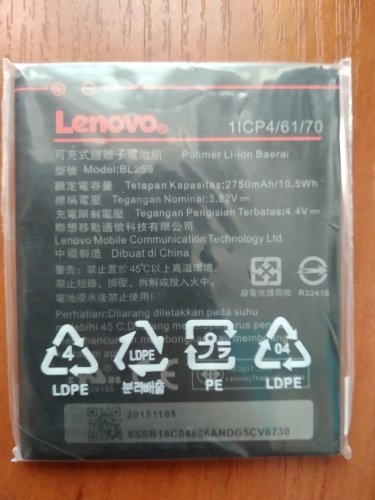 Фото Акумулятор для мобільного телефона Lenovo BL259 (2750 mAh) від користувача lordep