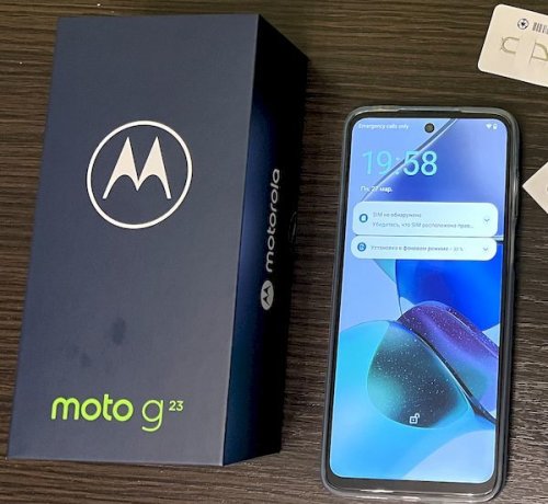 Фото Смартфон Motorola Moto G23 8/128GB Matte Charcoal (PAX20009) від користувача 