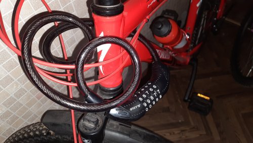 Фото Велозамок Grey's спиральный с креплением 10 х 1500 мм (GR51015) від користувача Taras Yanishevskyi