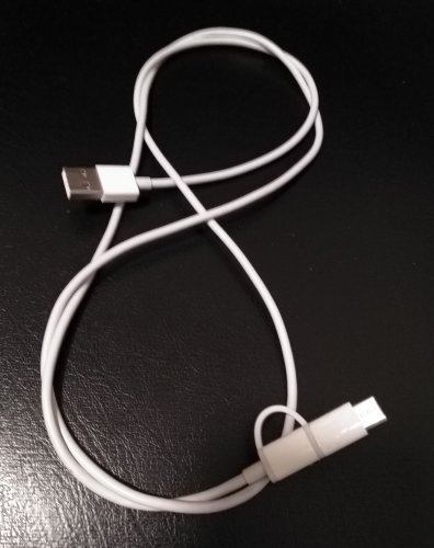 Фото Кабель Micro USB/USB Type-C Xiaomi USB cable 2 in 1 Micro USB + Type-C 1m White від користувача 