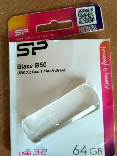 Фото Флешка Silicon Power 64 GB Blaze B50 Black (SP064GBUF3B50V1K) від користувача Роман Мельник
