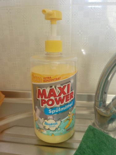 Фото рідина для миття посуду Maxi Power Средство для мытья посуды Банан 1 л (4823098408499) від користувача 2364275