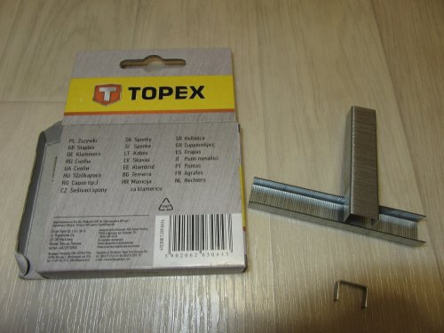 Фото скоби для степлера будівельного TOPEX 41E308 від користувача yxxx