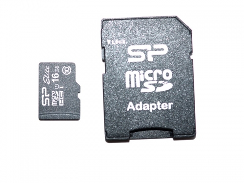 Фото Карта пам'яті Silicon Power 16 GB microSDHC UHS-I Elite + SD adapter SP016GBSTHBU1V10-SP від користувача liutyi