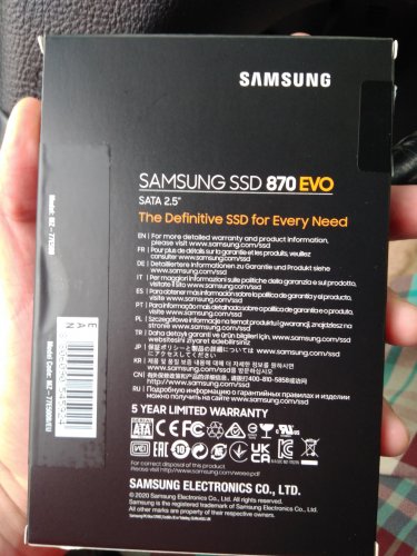 Фото SSD накопичувач Samsung 870 EVO 500 GB (MZ-77E500B) від користувача Александр