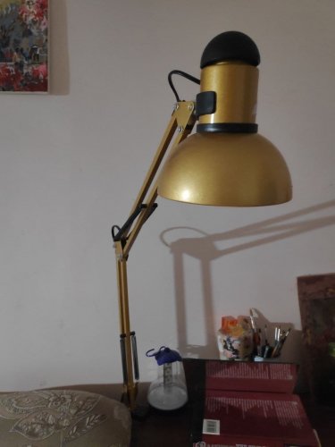Фото Офісна настільна лампа LOGA Е27 Золото L-620 із струбциною від користувача Molakarov