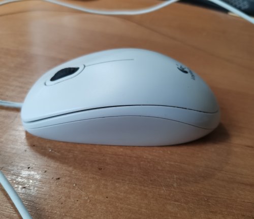 Фото Миша Logitech B-100 Optical Mouse white (910-003360) від користувача defperisher