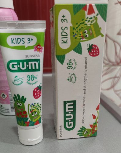 Фото Дитяча зубна паста G.U.M Toothbrush Зубная паста-гель  Kids 50 мл (0070942304153) від користувача Mexanik