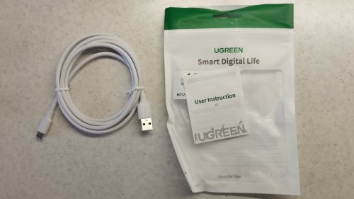 Фото Кабель USB Type-C UGREEN US287 USB - Type-C, 1.5 m White (60122) від користувача XOI