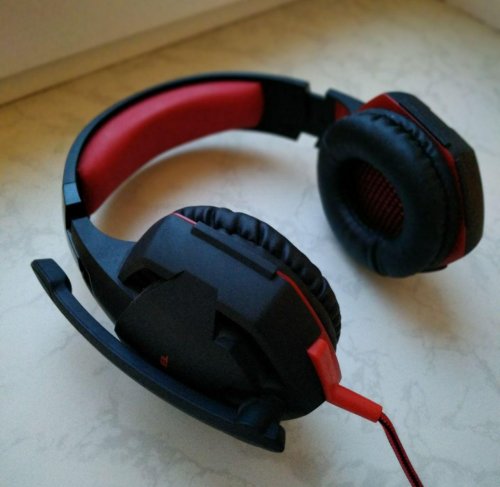 Фото Навушники з мікрофоном REAL-EL GDX-8000 Vibration Surround 7.1 BackLit Black-Red (EL124100017) від користувача Sergey
