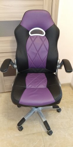 Фото Комп'ютерне крісло для геймера АКЛАС Форсаж 8 PL GTR TILT черный/фиолетовый (11871) від користувача XOI