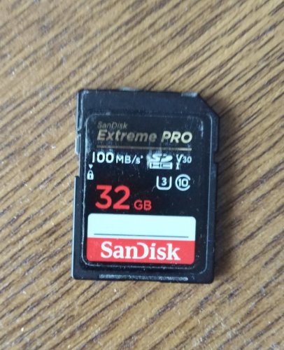 Фото Карта пам'яті SanDisk 32 GB SDHC UHS-I U3 V30 Extreme PRO ( SDSDXXO-032G-GN4IN) від користувача 