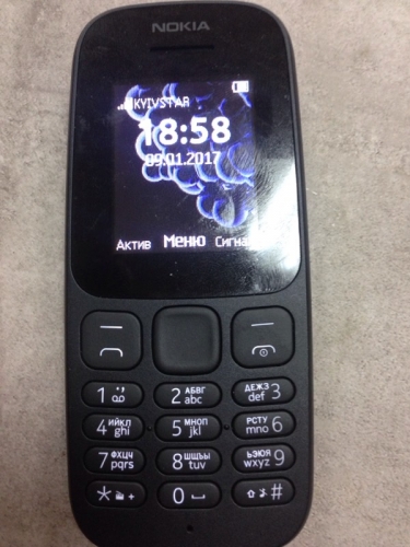 Фото Мобільний телефон Nokia 105 Dual (Black) від користувача professor