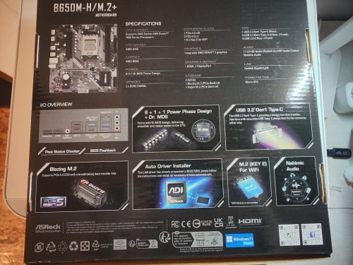 Фото Материнська плата ASRock B650M-H/M.2+ від користувача 888vital888