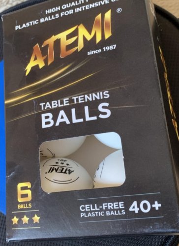 Фото М'ячики ATEMI Мячи для настольного тенниса 3* 6 шт 40+ Белые (NTTB3*6 40+) від користувача Mexanik