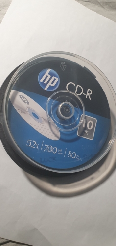 Фото Диск HP CD-R 700 MB 52X 10pcs/spindle (69308/CRE00019-3) від користувача babovna