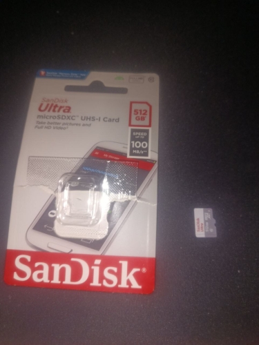 Фото SanDisk SanDisk 512 GB microSDXC UHS-I U1 V30 A2 Ultra (SDSQUNR-512G-GN3MN) від користувача mandragor971