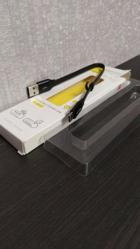 Фото Кабель USB Type-С Baseus USB Cable to USB-C Nimble 0.23m Black (CATMBJ-01) від користувача dr_ula
