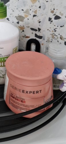 Фото маска для волосся L'Oreal Paris Профессиональная укрепляющая маска  Serie Expert Inforcer против ломкости волос 250 мл (347463697529 від користувача 2364275