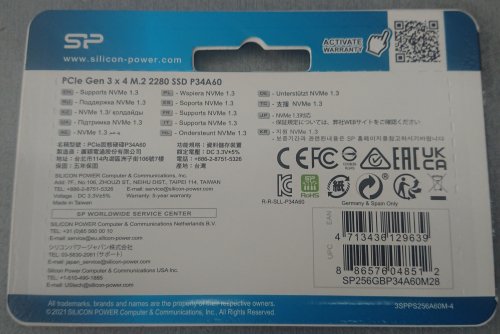 Фото SSD накопичувач Silicon Power P34A60 256 GB (SP256GBP34A60M28) від користувача Romanoff