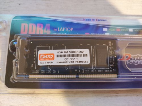 Фото Пам'ять для ноутбуків DATO 8 GB SO-DIMM DDR4 2666 MHz (DT8G4DSDND26) від користувача 888vital888