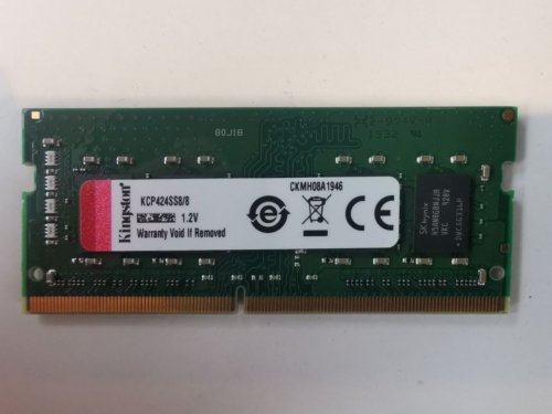 Фото Пам'ять для ноутбуків Kingston 8 GB SO-DIMM DDR4 2400 MHz (KCP424SS8/8) від користувача Zeusour