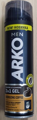 Фото гель для гоління ARKO Гель для бритья  Energizing Coffee 200 мл (8690506507329) від користувача Serhii