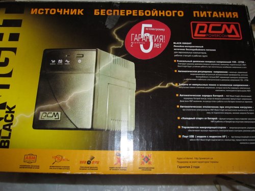 Фото Лінійно-інтерактивний ДБЖ Powercom Black Knight Pro BNT-800AP від користувача grindcorefan1