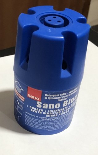Фото Порошок для прибирання Sano Средство для унитаза Blue 150 г (7290000287607) від користувача Mexanik