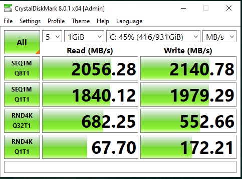 Фото SSD накопичувач Kingston A2000 1 TB (SA2000M8/1000G) від користувача NewEXE