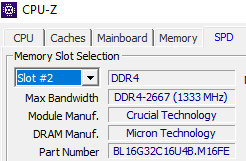 Фото Пам'ять для настільних комп'ютерів Crucial 32 GB (2x16GB) DDR4 3200 MHz Ballistix Black (BL2K16G32C16U4B) від користувача palomnik