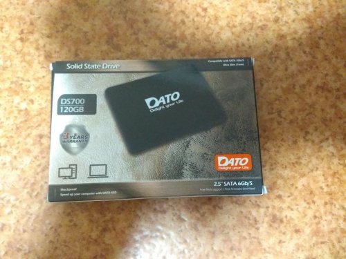 Фото SSD накопичувач DATO DS700 120 GB (DS700SSD-120GB) від користувача Вячеслав Давыдов