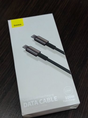 Фото Кабель USB Type-C Baseus Tungsten Gold Series Fast Charging Data Cable 1m (CATWJ-01) від користувача Dmitriy Bortnik