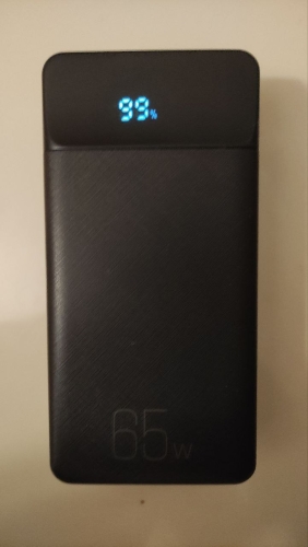 Фото Зовнішній акумулятор (павербанк) XO PR201 65W 30000mAh Black від користувача Igor